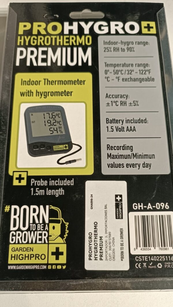 Termohigrometro Premium Garden Highpro - Image 3